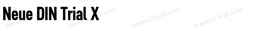 Neue DIN Trial X字体转换